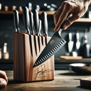 Selecting the perfect Gordon Ramsay knife from a signature knife block